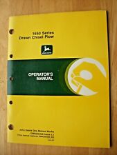 Original John Deere 1650 Series Drawn Chisel Plow Operators Manual