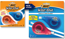 New Bic Wite Out Brand Ez Correct Correction Tape 472 White Pack Of 2