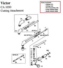 Victor Ca1050 Ca1060 Ca2050 Ca2060 Cutting Torch Rebuildrepair Parts Kit