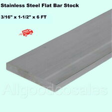 Stainless Steel Flat Bar Stock 316 X 1 12 X 6 Ft Rectangular 304 Mill Finish