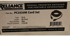 Reliance Control Manual Transfer Switches For Portable Generators Pc2020m Cord