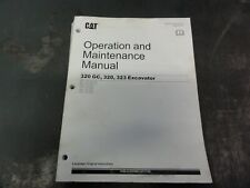 Caterpillar Cat 320 Gc 320 323 Excavator Operation Maintenance Manual M0068104
