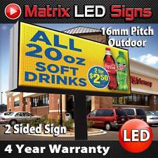 Led Sign Outdoor Full Color 2 Sided 16mm Programmable Electronic Message Center