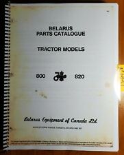 Belarus 800 820 Tractor Parts Catalog Manual 580 Bulletins Amp Supplement