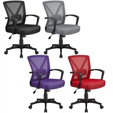 Office Chair Executive Task Desk Mid Back Adjustable Computer Swivel Study Chair