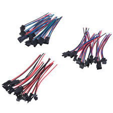 5pairs Sm 2pin 3pin 4pin Male And Female Led Strip Wire Connector 20cm Hf Tebo