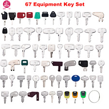 67 Ignition Key Set For Construction Heavy Equipment Key Kubota Jcb Jd Cat