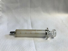 Vtg Propper Mfgcoinc Crown Glass And Stainless Steel Hypodermic 20cc Syringe