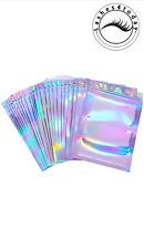 Space Seal 100 Smell Proof Bags 4x6 Inches Holographic Packaging Resealable Bags