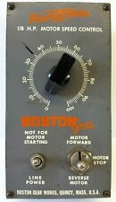 Vintage Ratiotrol Boston Gear Model R12 Ac 18 Hp Motor Speed Control Untested