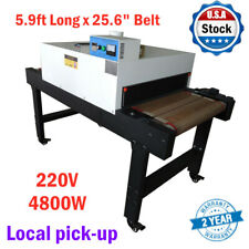 Small T Shirt Conveyor Tunnel Dryer 59ft X256in Belt For Screen Printing 220v