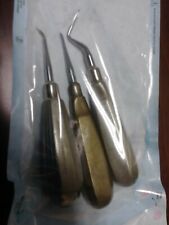 Lot Of 3 Hu Friedy Dental Surgical Elevators And Root Tip Pick And Crane Pick