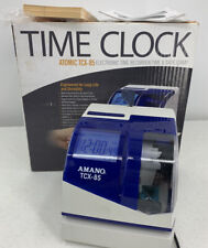 Amano Atomic Electronic Atomic Time Clock With Time And Date Stamp Tcx85