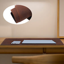 Genuine Leather Desk Pad Retro Desk Mat Mouse Pad Home Office Desk Accessories