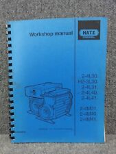 Hatz Diesel Engine 2 4l30 2 4l31 2 4l40 2 4m31 2 4m41 Workshop Repair Manual