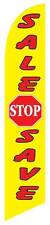 Windless Stop Sale Swooper Flag Advertising Sign 25 Wide Banner Only