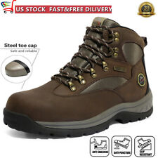 Nortiv 8 Mens Steel Toe Work Boots Safety Construction Combat Work Shoes 65 13