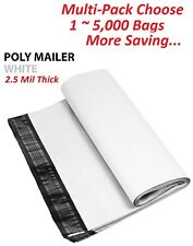 15000 Multi Pack 6x9 White Poly Mailers Shipping Envelopes Self Sealing Bags