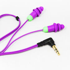Plugfones Earplug Headphones Earphones Purple Silicone Ear Plugs