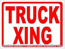 Truck Xing Sign Size Options Crossing Trucks Safety Signs Warehouse Safety