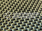 Carbon Fiber Made With Kevlar Yellow Fabric 2x2 Dual Twill 50 3k 5.5oz