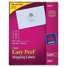 Avery Dennison Ave 5664 Easy Peel Mailing Label 333 Width X 4 Length