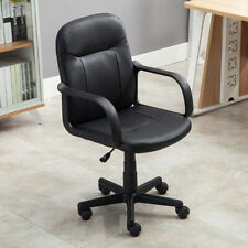 New Modern Office Executive Chair Pu Leather Computer Desk Task Hydraulic Black