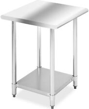 Nsf Kitchen Work Table Adjustable Stainless Steel Metal Food Prep Table 24x 24