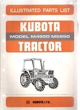 Kubota M4950 Amp M5950 Tractor Illustrated Parts List