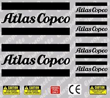 Atlas Copco Compressor Decals Stickers Autocollant