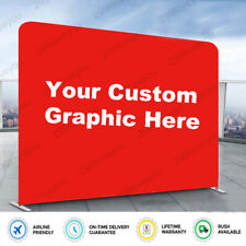 10ft Tension Fabric Trade Show Display Booth Bacdrop Wall With Custom Print