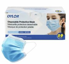 Disposable High Barrier Earloop Face Mask Anti Air Dust Germ Blue 50pcsbox