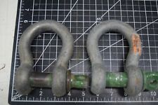 Lot Of 2 Clevis With Pin Holland Gp 65 Ton Shackle Rigging Lift 6 12 Ton 78 In