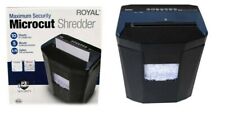 Royal Consumer 1005mc Micro Cut Paper Shredder 10 Sheet Black 1487782 Used
