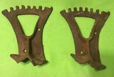 Antique John Deere Lever Bracket Set Cast Iron Steampunk Art