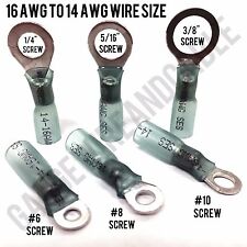 Ring Terminals Copper Wire Crimp Connectors Usa Made 3m Adhesive Heat Shrink