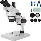 Vevor 3.5x-90x Zoom Trinocular Stereo Microscope Adjustable Table Pillar Stand