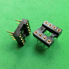 10pcs New 8 Pin Gold Plated Socket For Op Amp Dip8