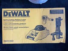 Dewalt Dw074kd 150ft Red Self Leveling Rotary Laser With Detector Clamp Amp Mount