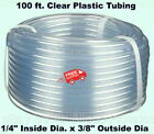 Clear Plastic Tubing 100 Roll 14 Inside Dia. X 38 Outside Dia Flexible