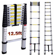 105ft Aluminium Multi Purpose Telescopic Ladder Extension Steps Tall En131