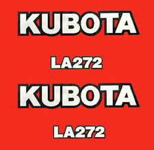 Kubota La272 Loader Vinyl Decal Sticker Set Of 2