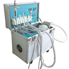 Portable Dental Delivery System Unit With Air Compressor Kit 4hole Suction 580w
