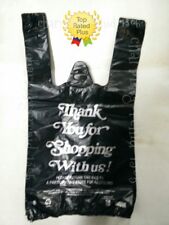 Black Thank You Plastic T Shirt Bags 110 Retail Shopping Bags 8 X 4 X 15