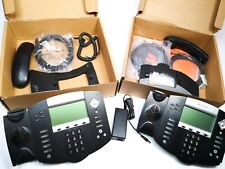 Lot Of 2 Polycom Soundpoint Ip 550 Sip Digital Poe Phone Working W Base Cord