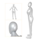 Full Body Female Inflatable Mannequin Dummy Torso Display Woman Model Pvc Silver