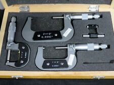 Aerospace Micrometers 0 3 Machinist Tools Starrett Mitutoyo Set Case