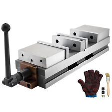 6 Lockdown Vise Cnc Vise Double Station For Milling Machine 2 Movable Jaws