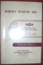 Cincinnati Toolmaster Operators Book