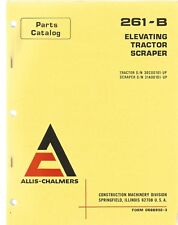 Allis Chalmers 261 B Elevatingtractor Scraper Parts Manual